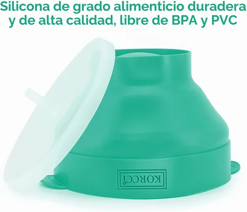 Vista 6 de El Fabricador de Palomitas de Maíz Original Korcci de Silicona para Microondas, Fabricador de Palomitas para Microondas, Tazón Plegable para Hacer