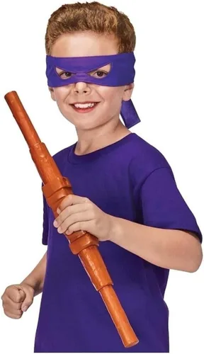 Vista 3 de Teenage Mutant Ninja Turtles: Mutant Mayhem Donatello Bo Staff Juego de rol básico por Playmates Toys