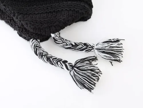 Vista 5 de Home Prefer Gorro de invierno con forro de sherpa para niños y niñas pequeñas con solapa para las orejas
