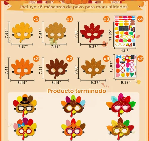 Vista 4 de Crafts for Kids in Bulk: Felt DIY Face Masks Games Kit