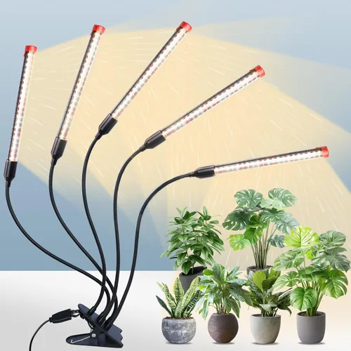 Vista 10 de GameChanger! Luces de crecimiento de 36 W, no 15 W, 4 cabezales con clip fuerte para plantas de interior con temporizador, mejor regalo para amantes