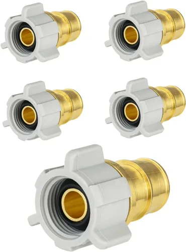 Vista 13 de 2 piezas EFIELD Pex-A Expansión 1/2" X 1/2" Hembra NPT Codo Giratorio Colocaciones de latón de flujo completo, ASTM F1960