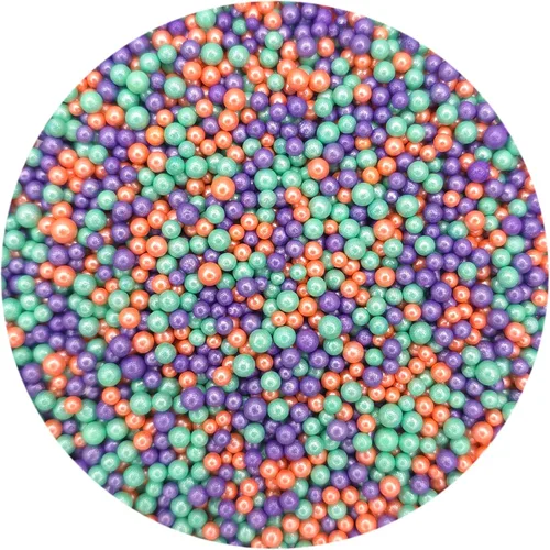 Vista 27 de NCS Gránulos comestibles Nonpareils negros, blancos y dorados – Decoración para cupcakes, pasteles y galletas, 7 onzas