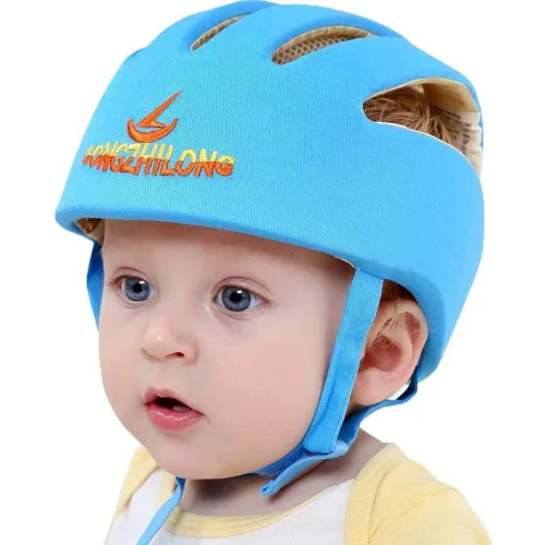 Vista 11 de Protector de cabeza de bebé ajustable, cascos para gatear y caminar, casco ligero de seguridad para bebés, para saltar, correr, transpirable, Rosa