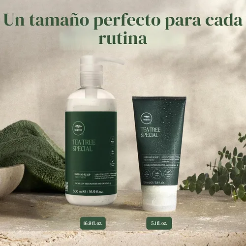 Vista 13 de Tea Tree Tratamiento capilar y cuero cabelludo, mascarilla hidratante para todo tipo de cabello