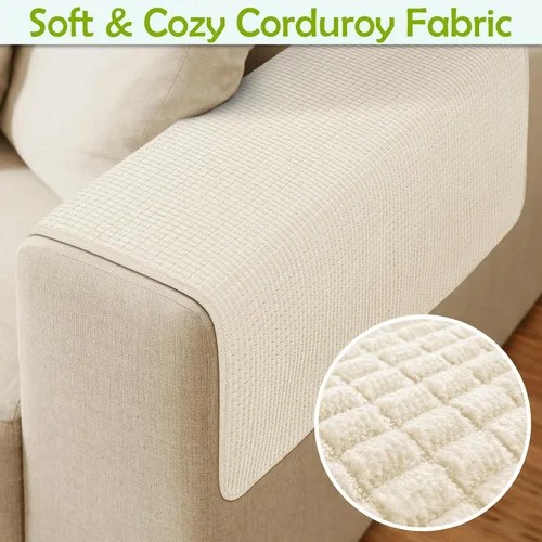 Vista 4 de Fundas para brazos de sofá, fundas para brazos de sofá, funda impermeable para reposabrazos de sofá, sillón, sofá de dos plazas, funda