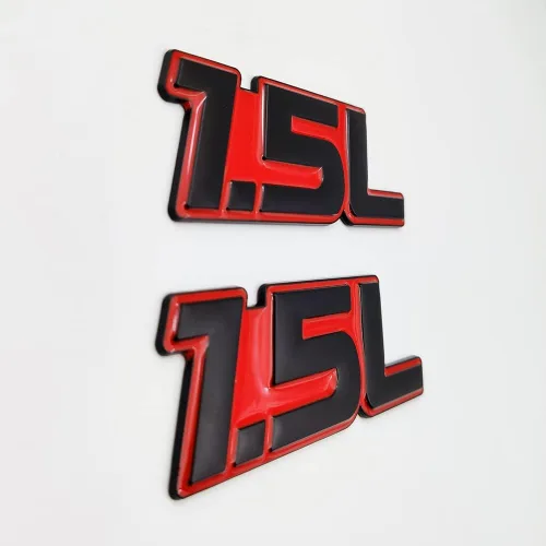 Vista 4 de 2 emblemas de metal con logotipo de 1.5 L de alta calidad 3D 1.5 insignias para guardabarros para puerta de automóvil, calcomanía de ala lateral