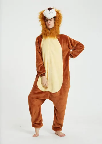 Vista 5 de Plustrong Pijama de disfraz para adultos, disfraz de Halloween, ropa de dormir de animales
