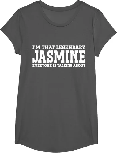 Vista 34 de Jasmine Personal Name - Camiseta divertida de jazmín para mujer y niña, Negro