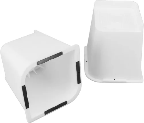 Vista 7 de Elevadores de muebles de 6 pulgadas, extensores de patas de plástico ABS de alta resistencia para sofá cama, sillón, color blanco, paquete de 4