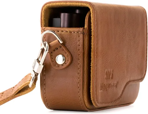 Vista 2 de Megagear Canon Powershot G9 X Mark Iı, G9 X Funda de cuero para cámara con correa - Marrón - MG655