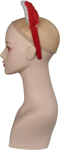 Vista 6 de Weisope Pendientes de Panda Rojo Disfraces de Cosplay Panda Orejas Mei Mei Cosplay