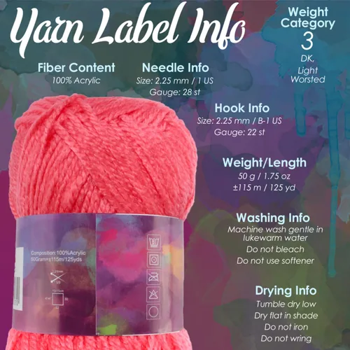Vista 5 de JubileeYarn Amigurumi Select - Hilo de acrílico para bebé - Surtido de inspiración 83-4 madejas
