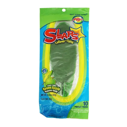 Vista 8 de Dulces Pigui - Paletas cachetada sabor tamarindo azul, dulce mexicano (10 paletas)