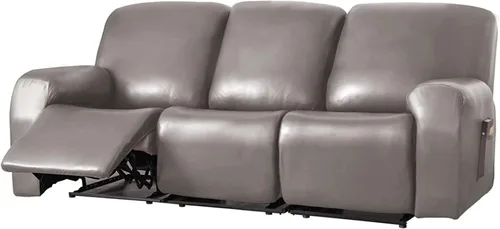 Vista 11 de Funda para sofá reclinable de 2/3 plazas, de piel sintética, impermeable, con bolsillo lateral, funda para sillón de masaje, protector de muebles