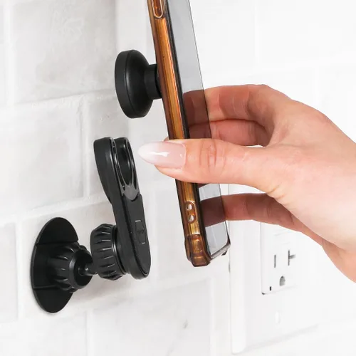 Vista 8 de MCCHJoy Soporte magnético para automóvil 2X-Hold para PopSockets, fácil de instalar, montaje de ventilación de aire, ajustable y seguro, se adapta a