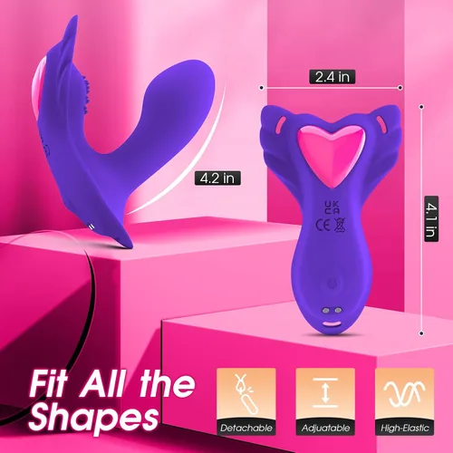 Vista 5 de Vibrador Insertable de Bragas Usable con 9 Vibraciones, Juguetes Sexuales para Mujeres con Control por APP, Juguetes Sexuales para Adultos