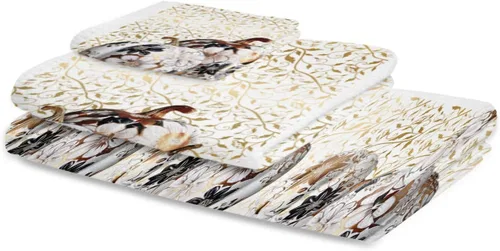 Vista 2 de Autumn Thanksgiving Bath Towels for Bathroom Set - Luxury Towels Gifts for Women,Quick Dry Beach Kitchen Hand Hair Face Yoga Workout Gym Towel and