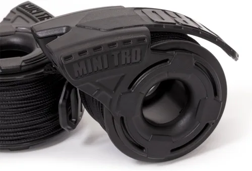 Vista 2 de Atwood Rope MFG Dispensador de micro cables. Prueba de 125 pies negro de 100 libras. Mini TRD Prueba de 125 pies, 100 libras, Mini TRD