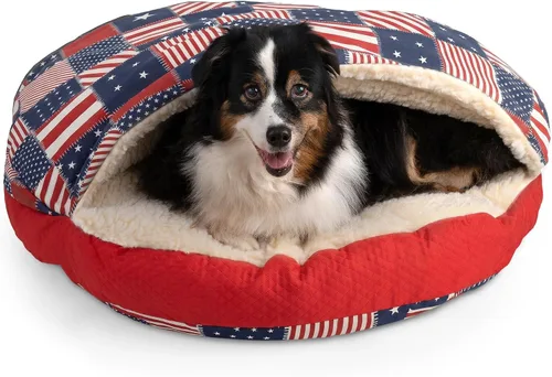 Vista 9 de Snoozer Cama de lujo de microsuede acogedora estilo cueva para mascotas, pequeña, antracita For small sized pets, Removable washable cover