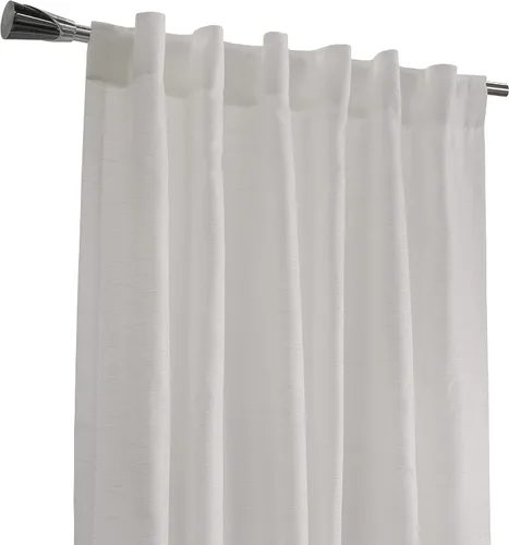 Vista 3 de Loft Living Davos Textered Jacquard - Cortina de doble cabezal de 52 x 84 pulgadas, color blanco roto