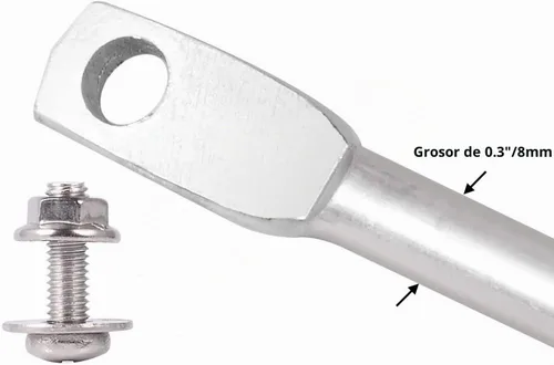 Vista 3 de Kichwit Estacas de metal de 15.7 pulgadas para letreros de patio, grosor