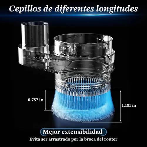 Vista 6 de FoxAlien Zapatilla Antipolvo de 69mm de Diámetro para Máquina de Router CNC, Compatible con Motor de Husillo de 52mm y Router de 65mm, Diámetro