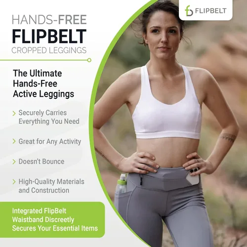 Vista 2 de FlipBelt Women's Standard Mid Rise Athletic Leggings