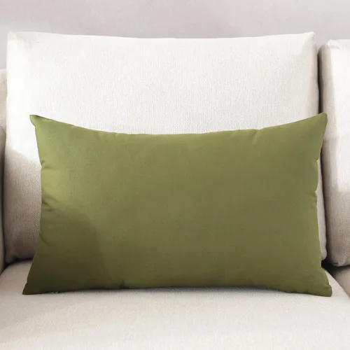 Vista 32 de TAOSON - Funda de cojín cuadrada de lona de algodón 100% sólida, decorativa, para sofá, cama, silla, decoración del hogar, solo funda, sin relleno