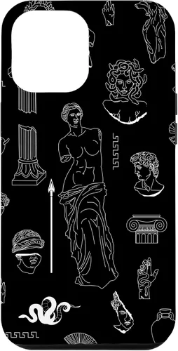 Vista 26 de Ancient Greece Statues Greek Aesthetic Black Case for iPhone 17