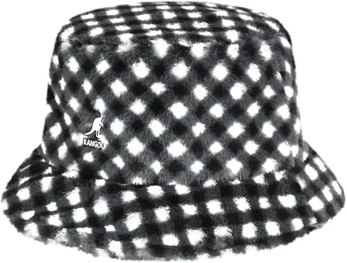 Vista 4 de Kangol Cubo de piel sintética - GinghamXL negro Gingham, XL, Negro (Black Gingham)