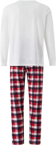 Vista 6 de FULA-bao Pijamas familiares de Halloween a juego, conjuntos de pijamas con estampado de calabaza a rayas, conjuntos de pijama de manga larga