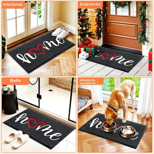 Vista 7 de StepLively Tapete de Puerta Alfombra de Bienvenida para Interiores y Exteriores, Tapete de Bienvenida de Perfil Bajo y Antideslizante para Entrada