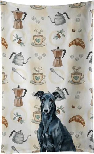 Vista 172 de Caroline's Treasures Afghan Hound - Toalla de cocina para barra de café, terciopelo frontal y lazo de algodón, lavable a máquina Sabueso afgano