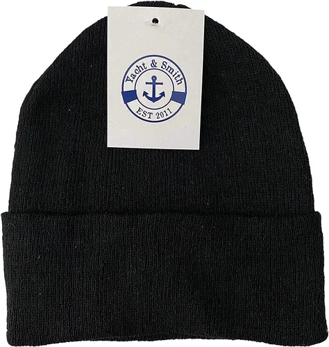 Vista 4 de Yacht & Smith Gorros de invierno a granel al por mayor, gorro térmico del cráneo del estiramiento del clima frío, sombrero unisex para hombre