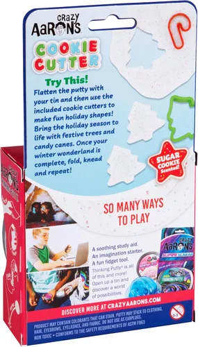 Vista 9 de Crazy Aaron's Thinking Putty® - Cortador de galletas, cortador de galletas, masilla sensorial para niños y adultos en una lata de 4 pulgadas