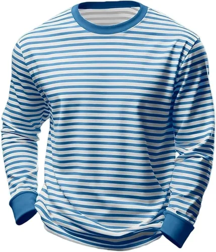 Vista 5 de Camisas a rayas para hombre, manga larga, de gran tamaño, hombros caídos, bloque de color, para trabajo, oficina, uso diario, camiseta básica