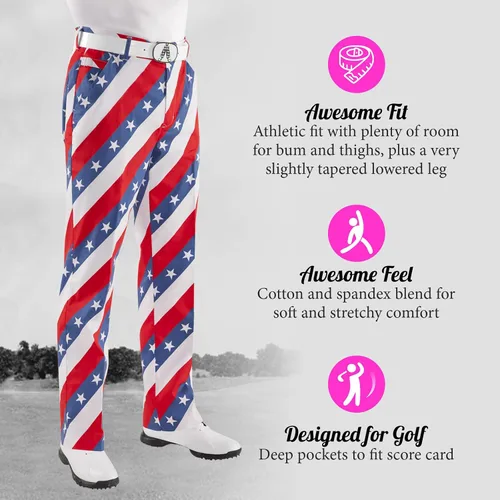 Vista 7 de Royal & Awesome - Pantalones de golf para hombre