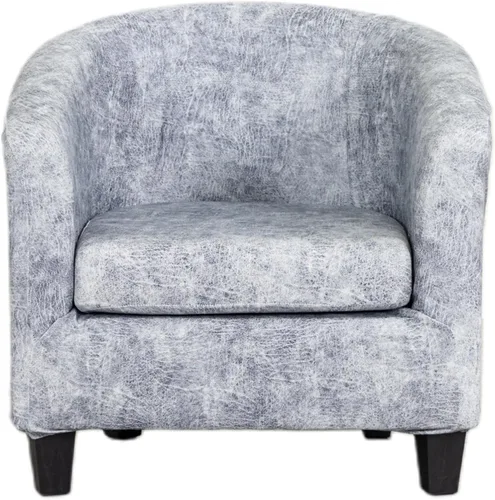 Vista 32 de CRFATOP - Funda elástica para sillón de club (2 piezas) 1 Club Cover & 1 Cushion Cover, Soft Round Tub Sofa Covers, Pet Friendly, Washable