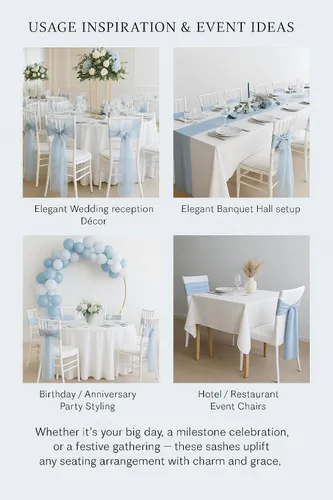 Vista 3 de Bandas de organza para decoración de lazos para silla, lazos para boda, recepción, eventos, decoración de banquetes, (paquete de 25, verde cazador)