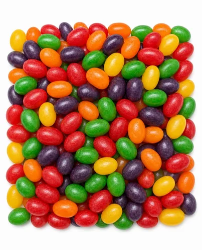 Vista 3 de Jumbo Jelly Beans - Bolsa de 1.5 libras extra grande de frutas jugosas masticables surtidas