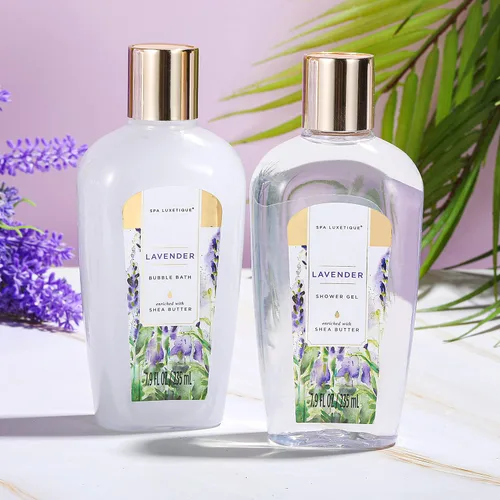 Vista 3 de Spa Luxetique Cestas de regalo para mujeres, regalos de spa de lavanda para mujeres, 12 piezas, regalos de cumpleaños para mujeres, juego de regalo