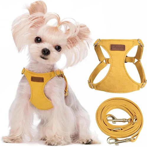 Vista 28 de Arnés para cachorros Puppytie XXS sin tirones con correa multifuncional para perro, suave ajustable, sin estrangulamiento, a prueba de escapes