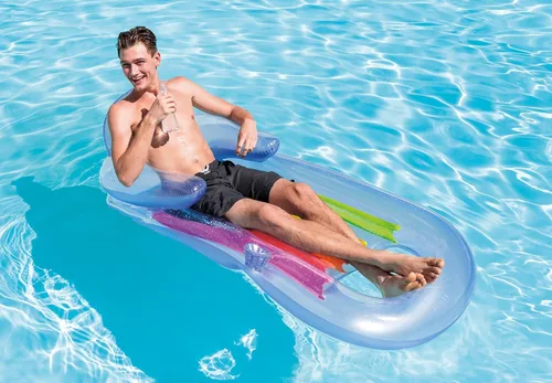 Vista 3 de Intex King Kool 58802EP - Flotador inflable para piscina, multicolor