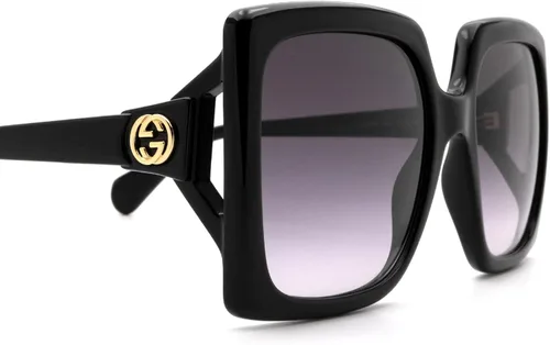 Vista 3 de Gucci GG0876S - Lentes de sol para mujer color negrogris 6020130 negro gris negro