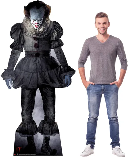 Vista 3 de Advanced Graphics Pennywise El payaso bailarín, figura recortada de cartón de tamaño real - It (película 2017), Cartón, talla única Es