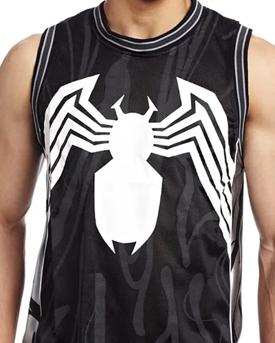 Vista 2 de Marvel Comics Venom Symbiote Alien Spider-Man - Camiseta de baloncesto para hombre