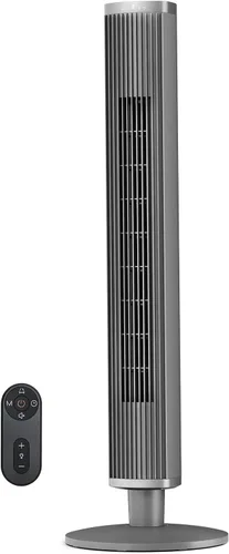 Vista 8 de COWSAR Ventilador de torre con control remoto, 6 velocidades, 4 modos, temporizador de 24 horas, oscilación de 60° para dormitorio, oficina, cocina