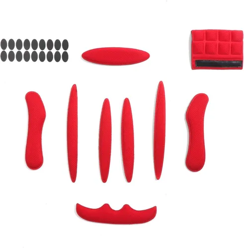 Vista 10 de Kit de acolchado para casco de bicicleta, 27 piezas, almohadillas de espuma universales de repuesto para ciclismo, motocicleta