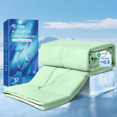 Vista 17 de Elegear - Edredón de enfriamiento individual Absorbs Body Heat para mantenerse fresco, cobija de enfriamiento para personas que duermen con calor